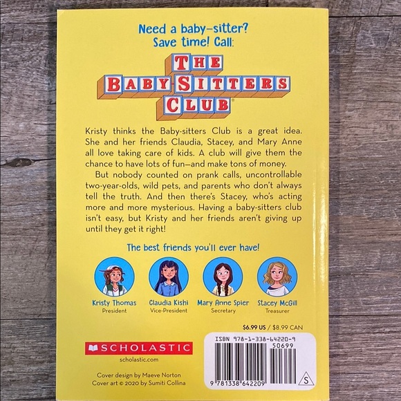Scholastic The Baby-Sitters Club - Kristy's Great Idea #1 in Yellow and Blue - Picture 2 of 2